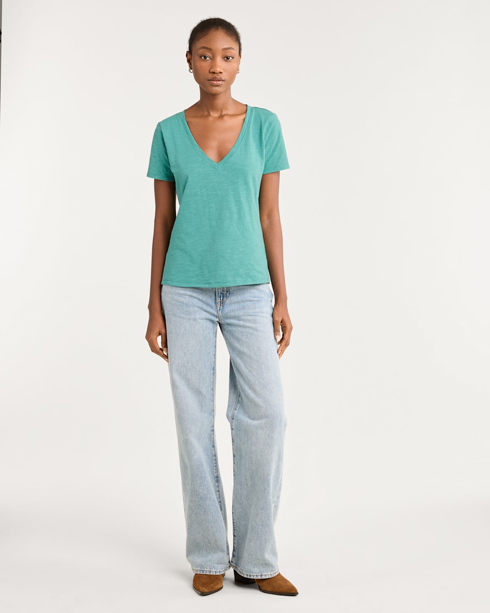 WOMEN'S SHORT-SLEEVE COTTON SLUB TEE