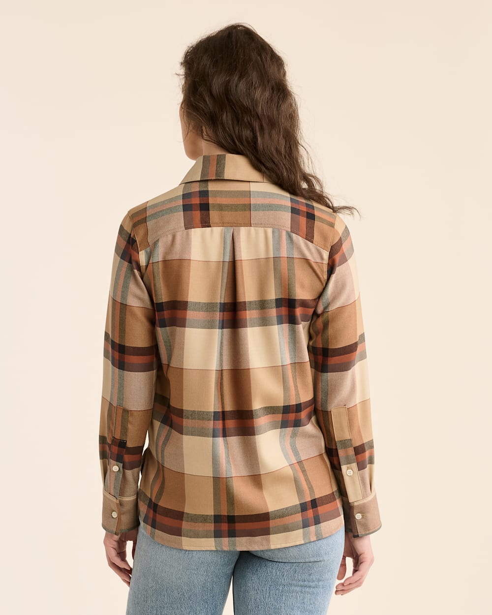 WOMEN'S PLAID WORSTED WOOL SHIRT