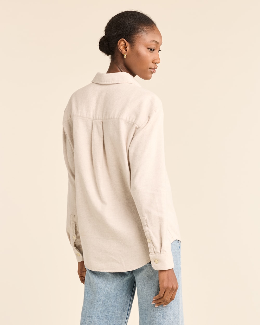 WOMEN'S BOYFRIEND DOUBLE-BRUSHED FLANNEL SHIRT