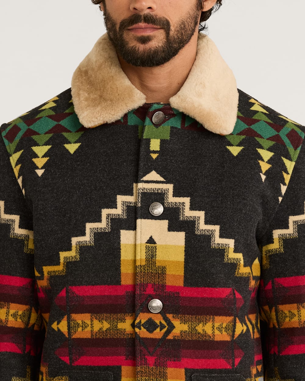 MEN'S BROWNSVILLE SHEARLING COLLAR COAT