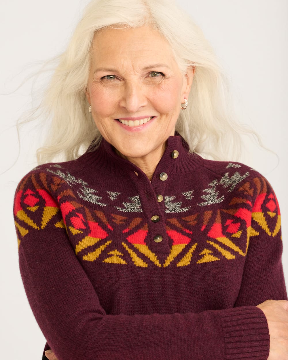 WOMEN'S FAIR ISLE MERINO SWEATER