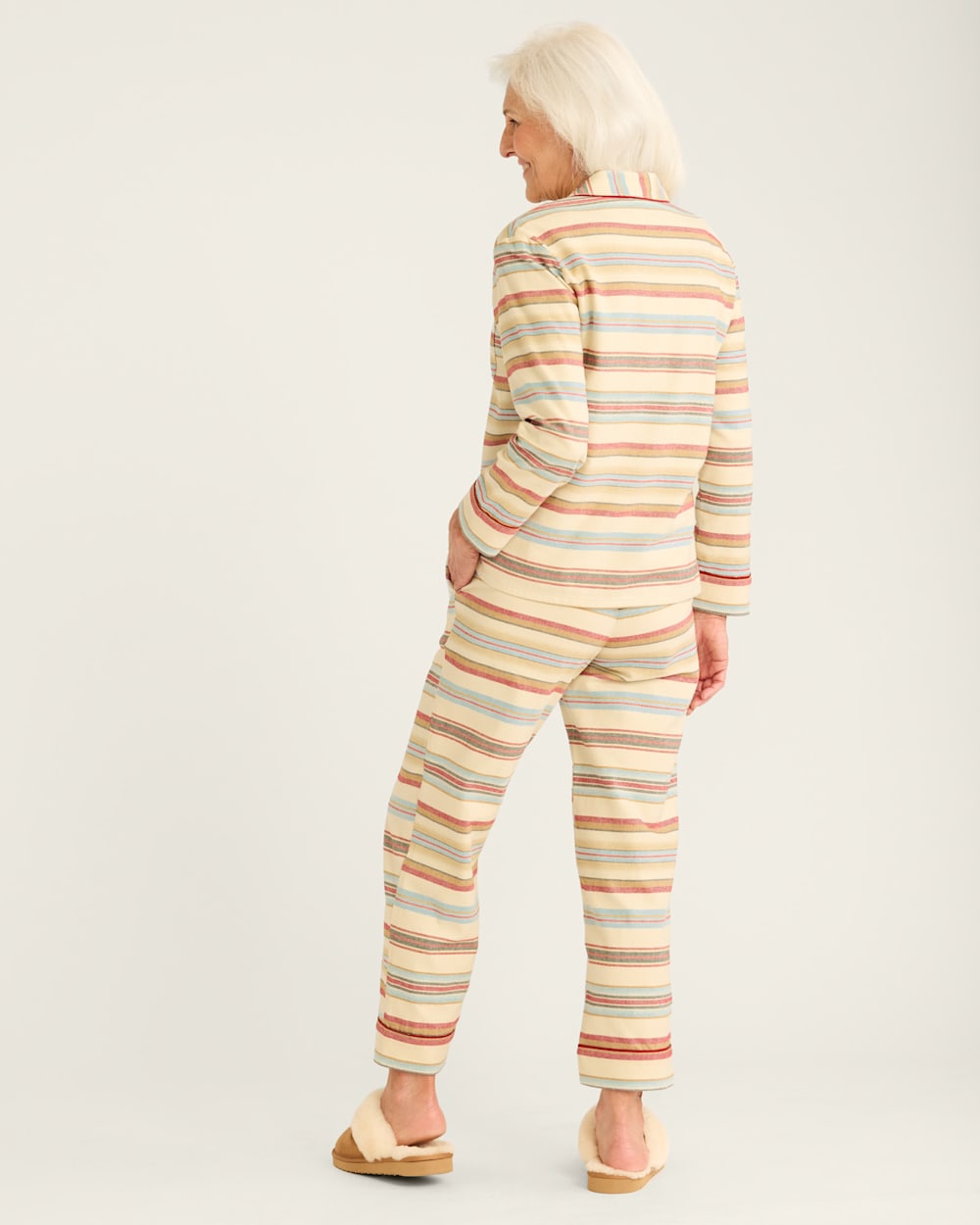 WOMEN'S BRIDGER STRIPE FLANNEL PAJAMA SET