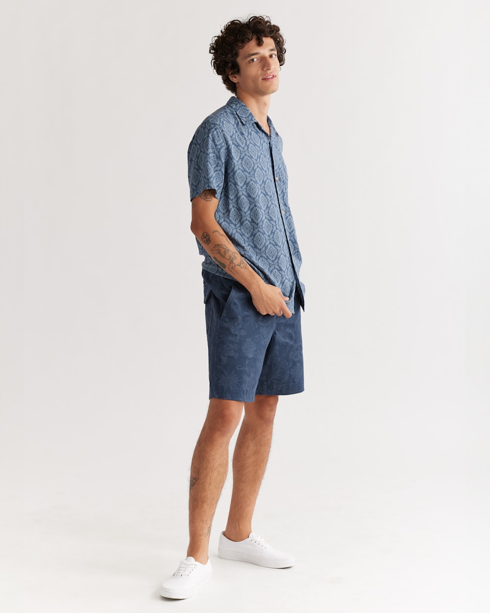 MEN'S SHORT-SLEEVE LINEN CAMP SHIRT