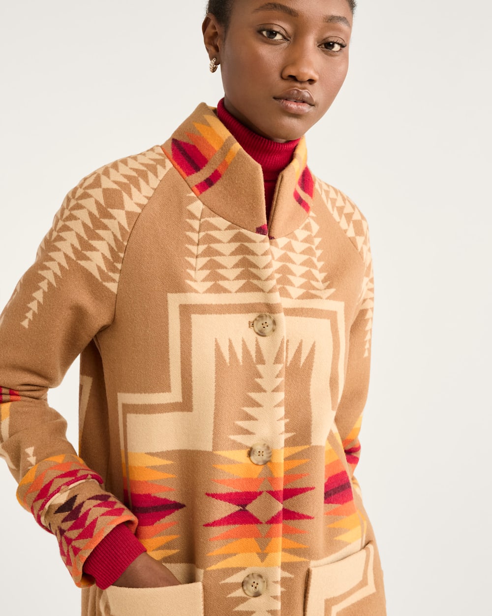 WOMEN'S HARDING ARCHIVE BLANKET COAT