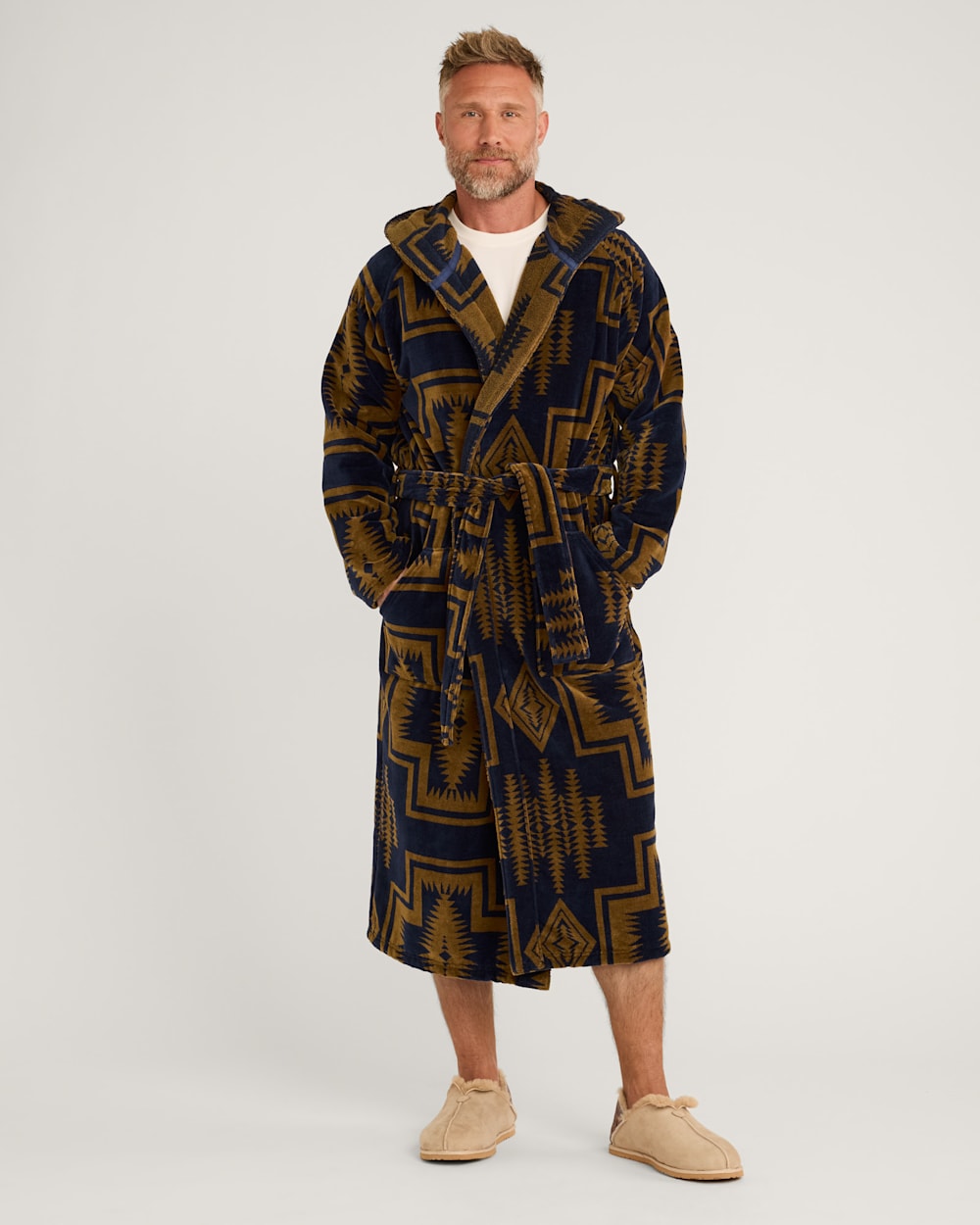 UNISEX HARDING COTTON TERRY VELOUR ROBE