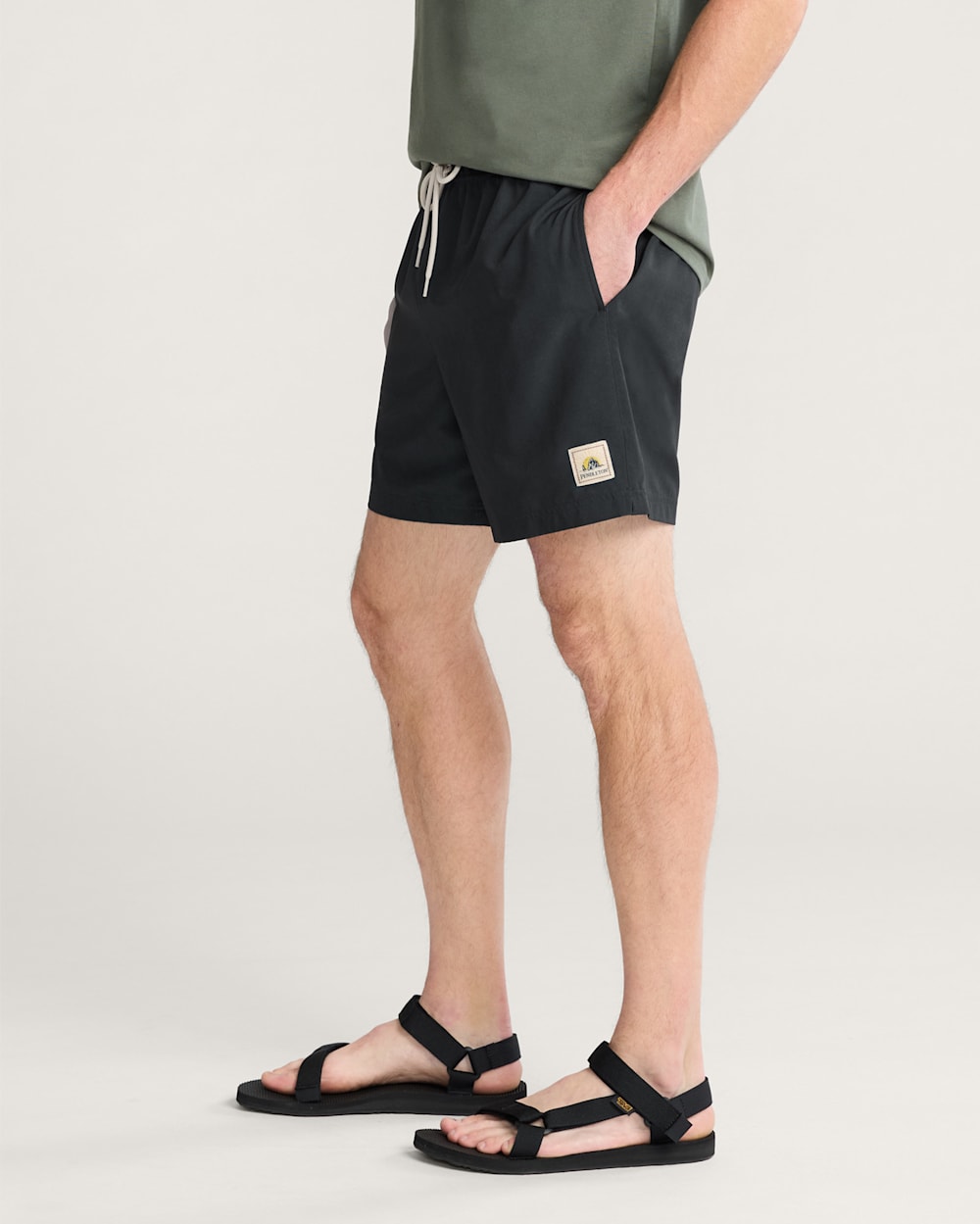 BANDED CROWN HYDROMORPH SWIM TRUNKS