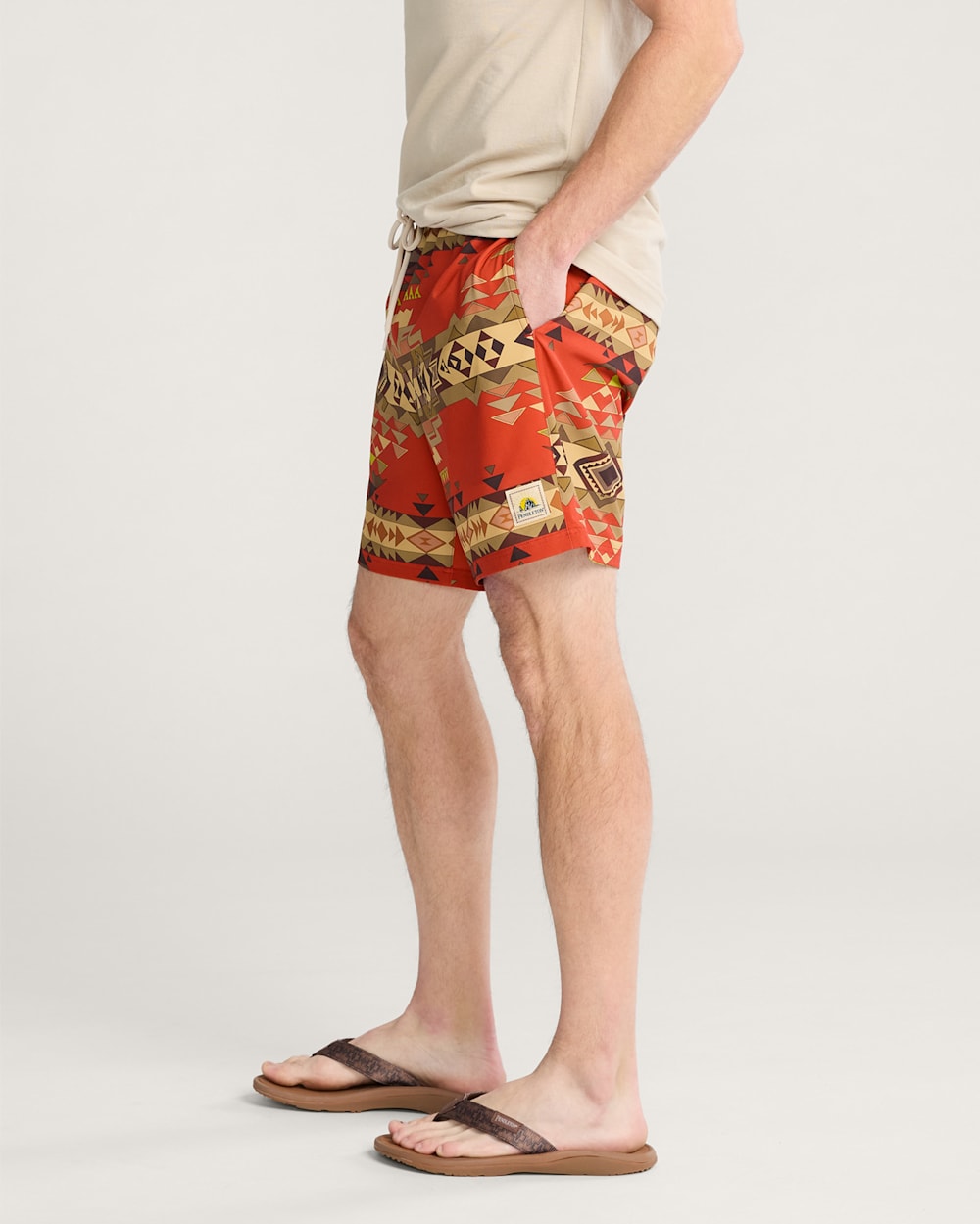 HIGHLAND PEAK SHORESIDE PACK-N-GO SWIM TRUNKS