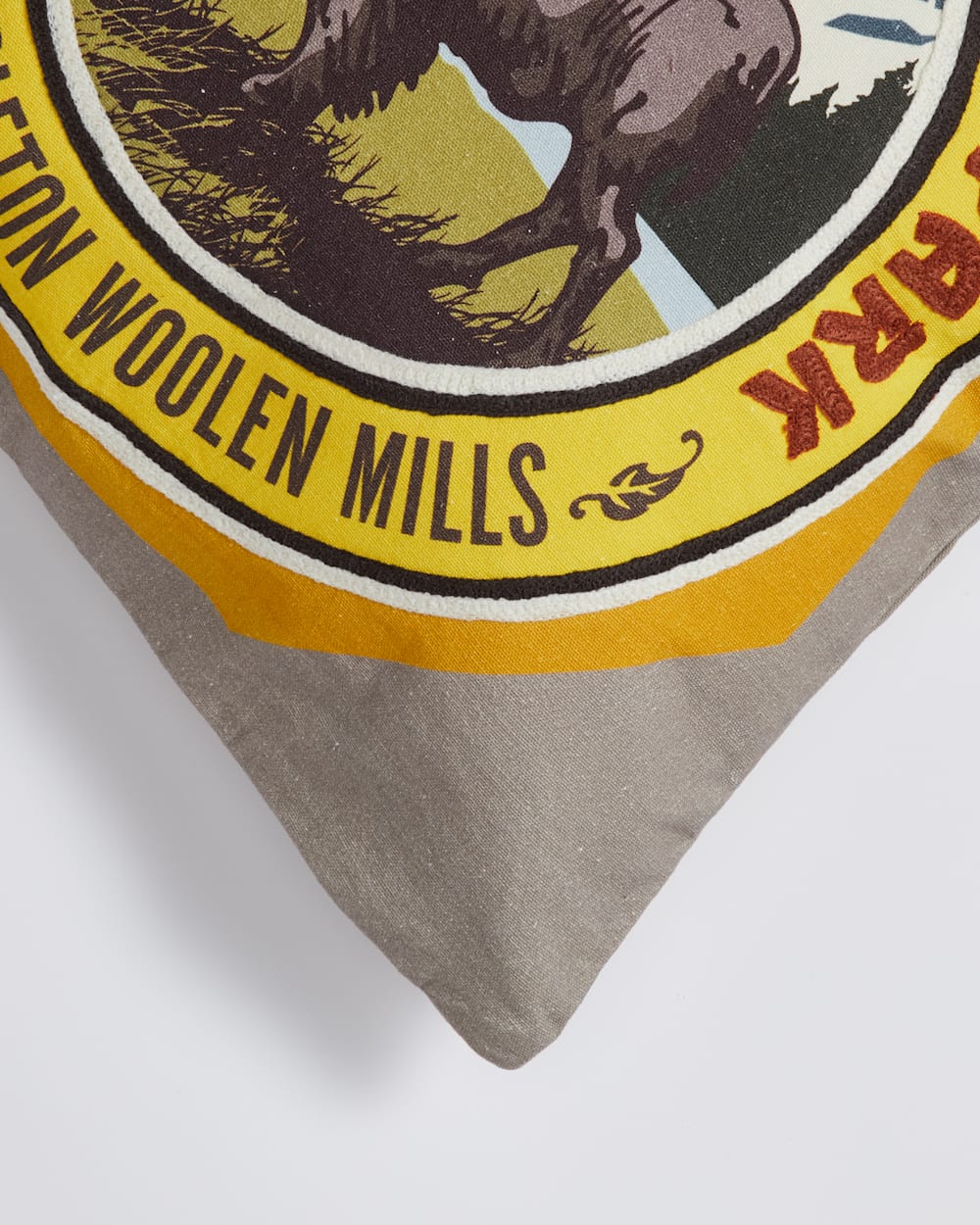 YELLOWSTONE NATIONAL PARK PATCH PILLOW