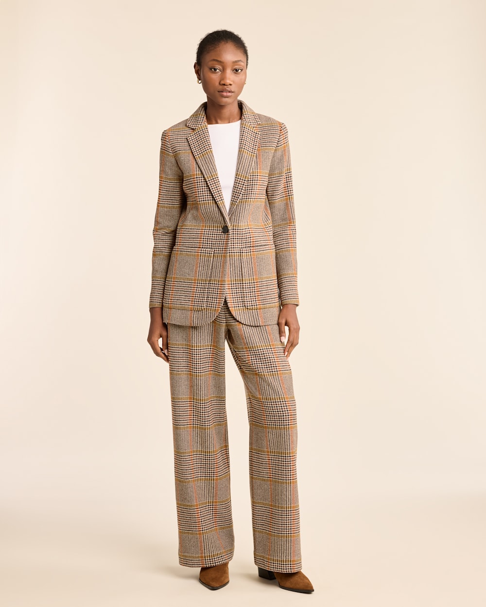 WOMEN'S DAVIS GLEN PLAID WOOL BLAZER
