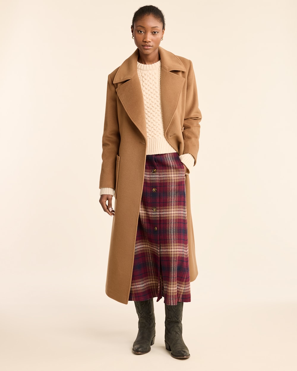 WOMEN'S NOB HILL WOOL WRAP COAT