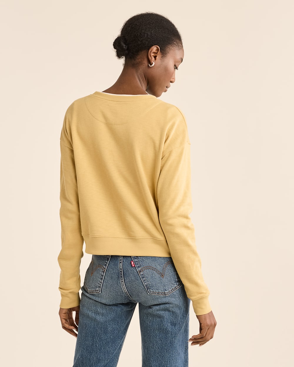 WOMEN'S CROSS GRAPHIC FRENCH TERRY CREWNECK