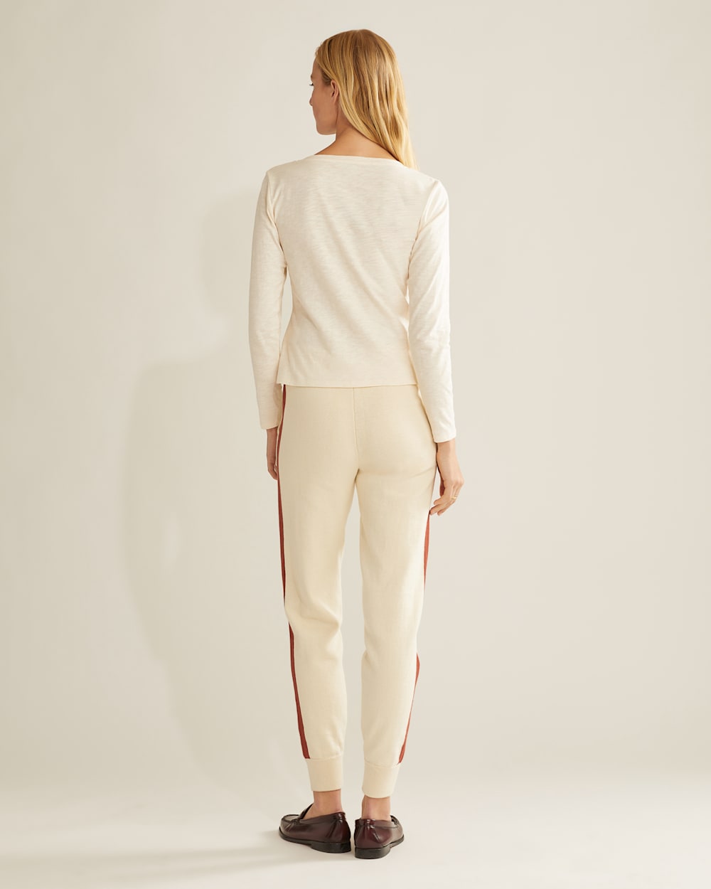 WOMEN'S LONG-SLEEVE COTTON SLUB HENLEY TEE