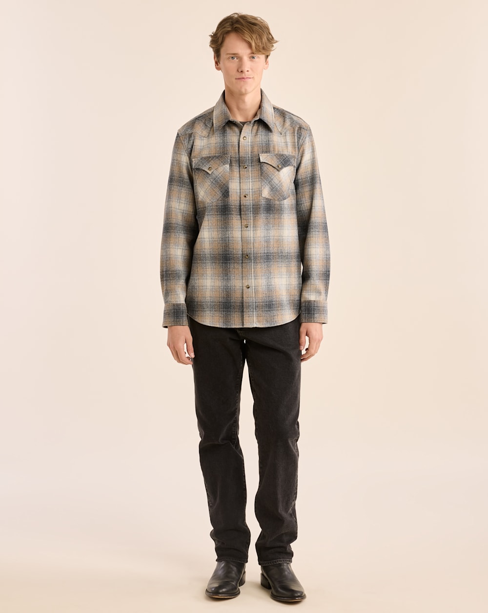 MEN'S PLAID SNAP-FRONT WESTERN CANYON SHIRT