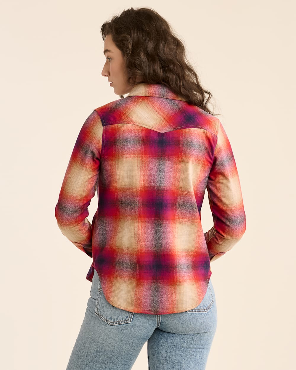 WOMEN'S PLAID GAMBLER SHIRT