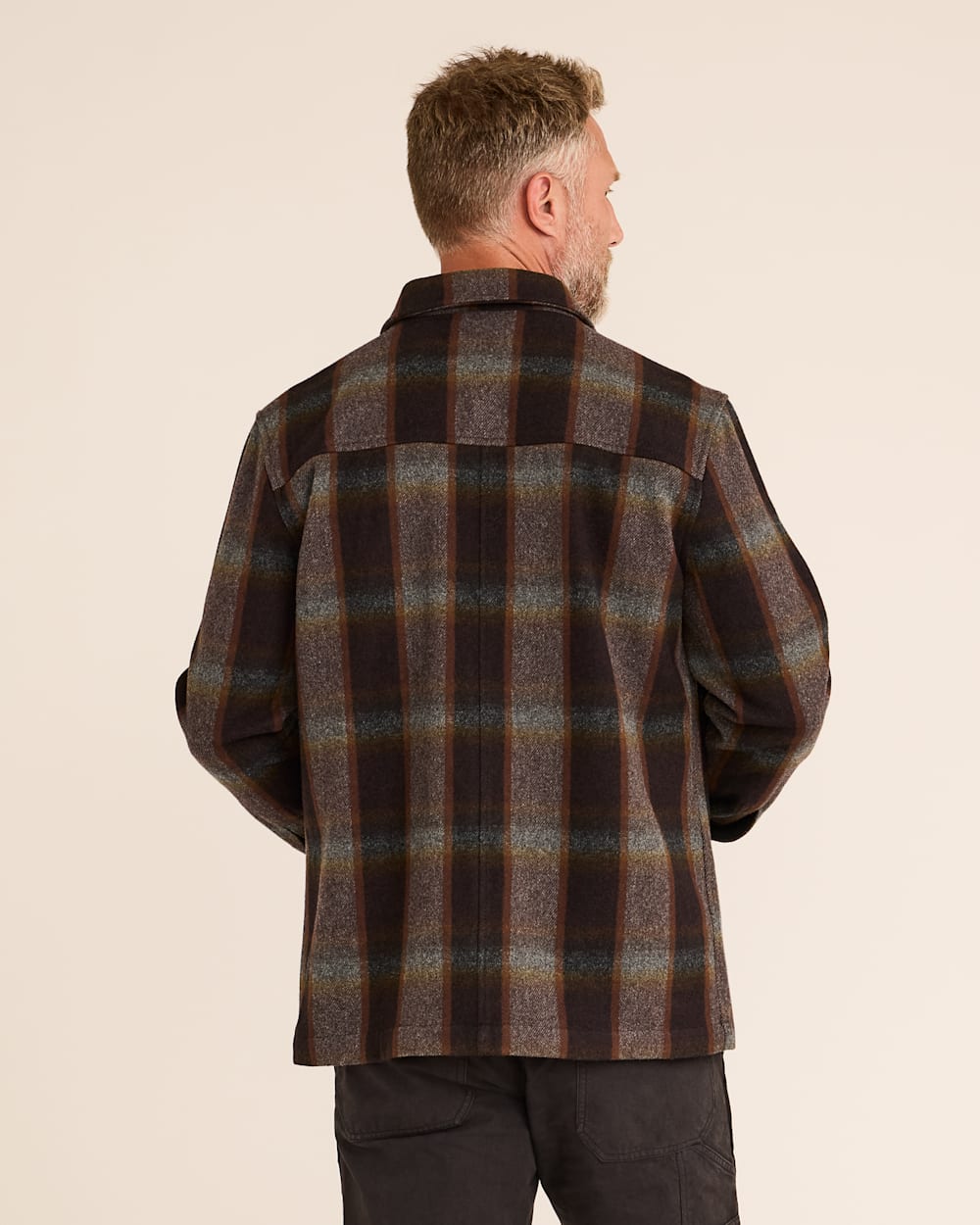 MEN'S PLAID WOOL LAWSON COAT