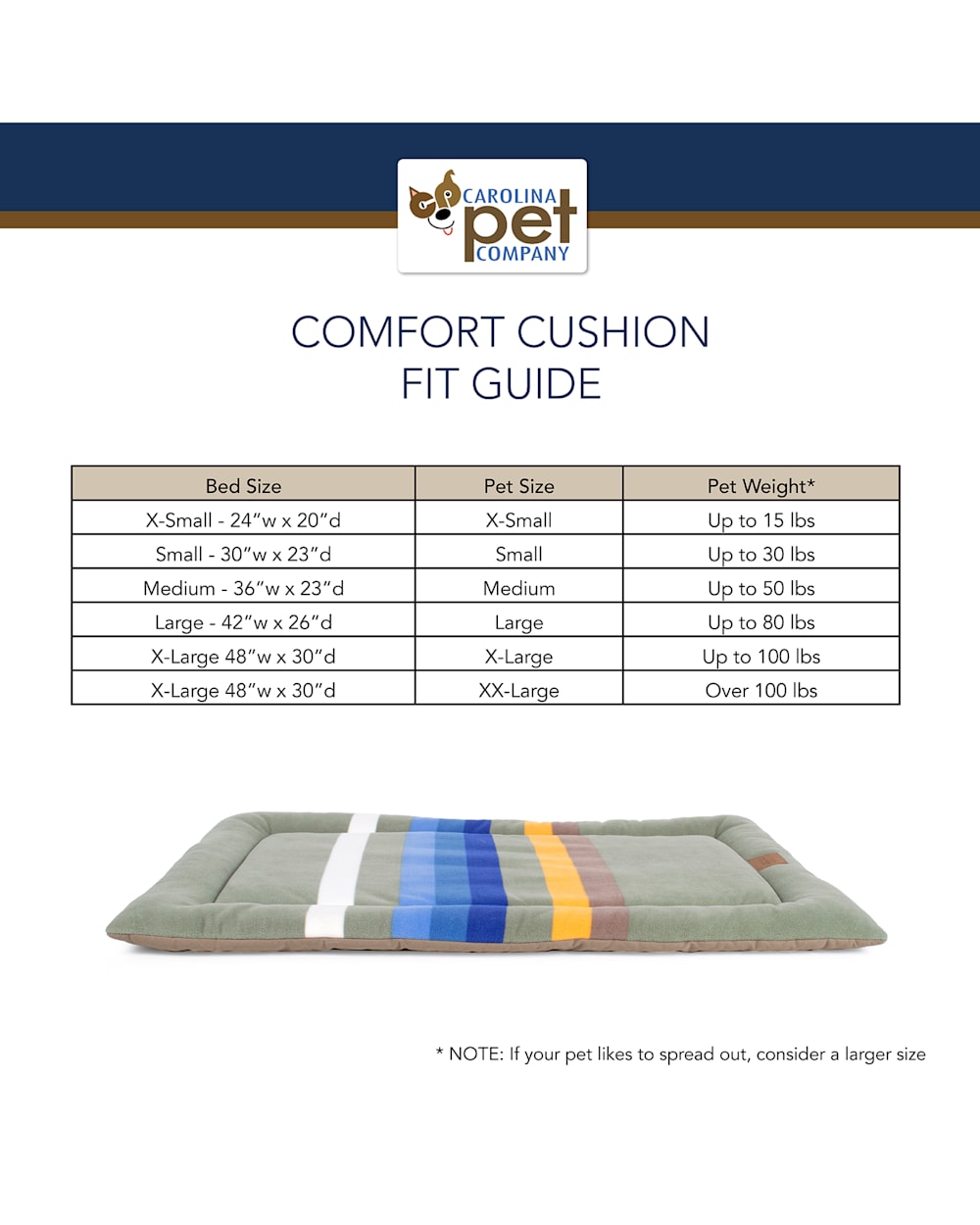 GRAND CANYON NATIONAL PARK PET BED - COMFORT CUSHION