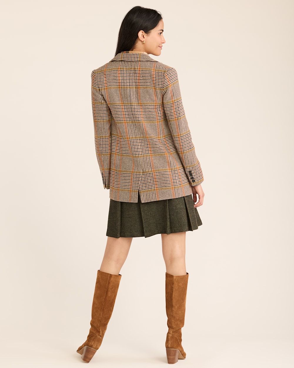 WOMEN'S DAVIS GLEN PLAID WOOL BLAZER