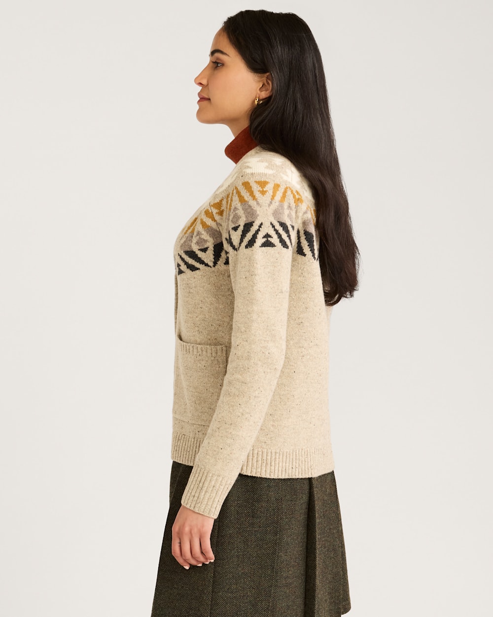 WOMEN'S FAIR ISLE MERINO CARDIGAN