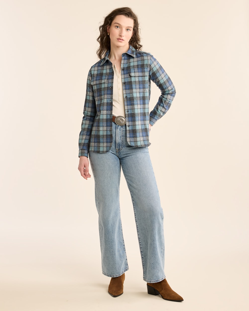WOMEN'S PLAID BOARD SHIRT