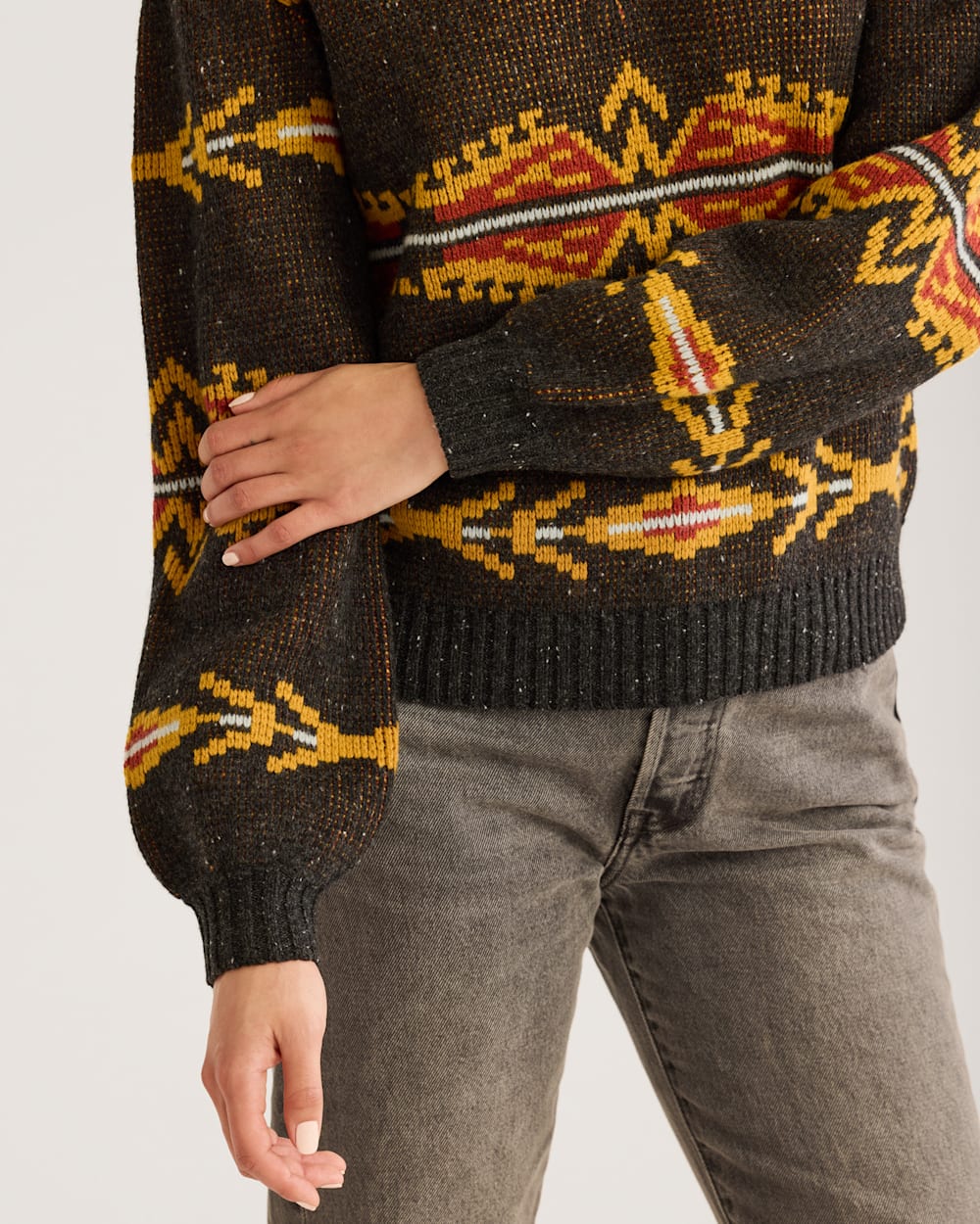 WOMEN'S QUARTER-ZIP MERINO SWEATER