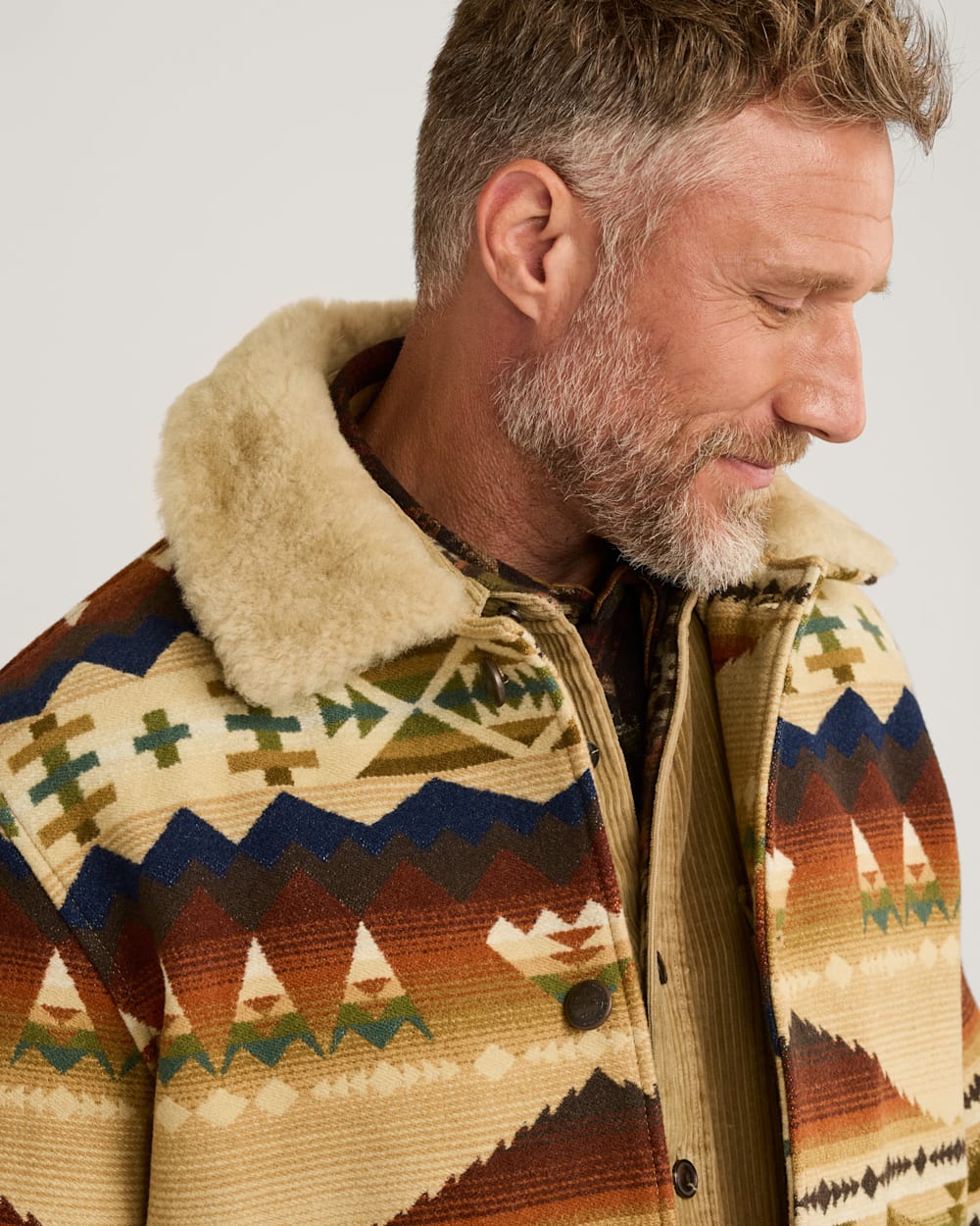 MEN'S BROWNSVILLE SHEARLING COLLAR COAT