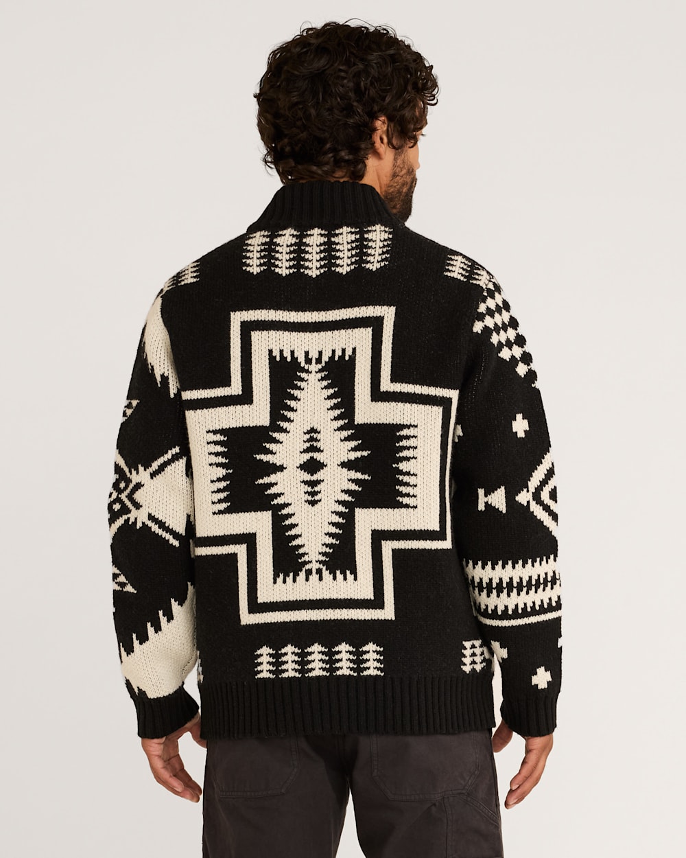 MEN'S MIXED ICONS LAMBSWOOL CARDIGAN