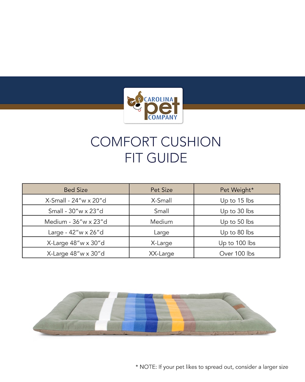 ACADIA NATIONAL PARK PET BED - COMFORT CUSHION