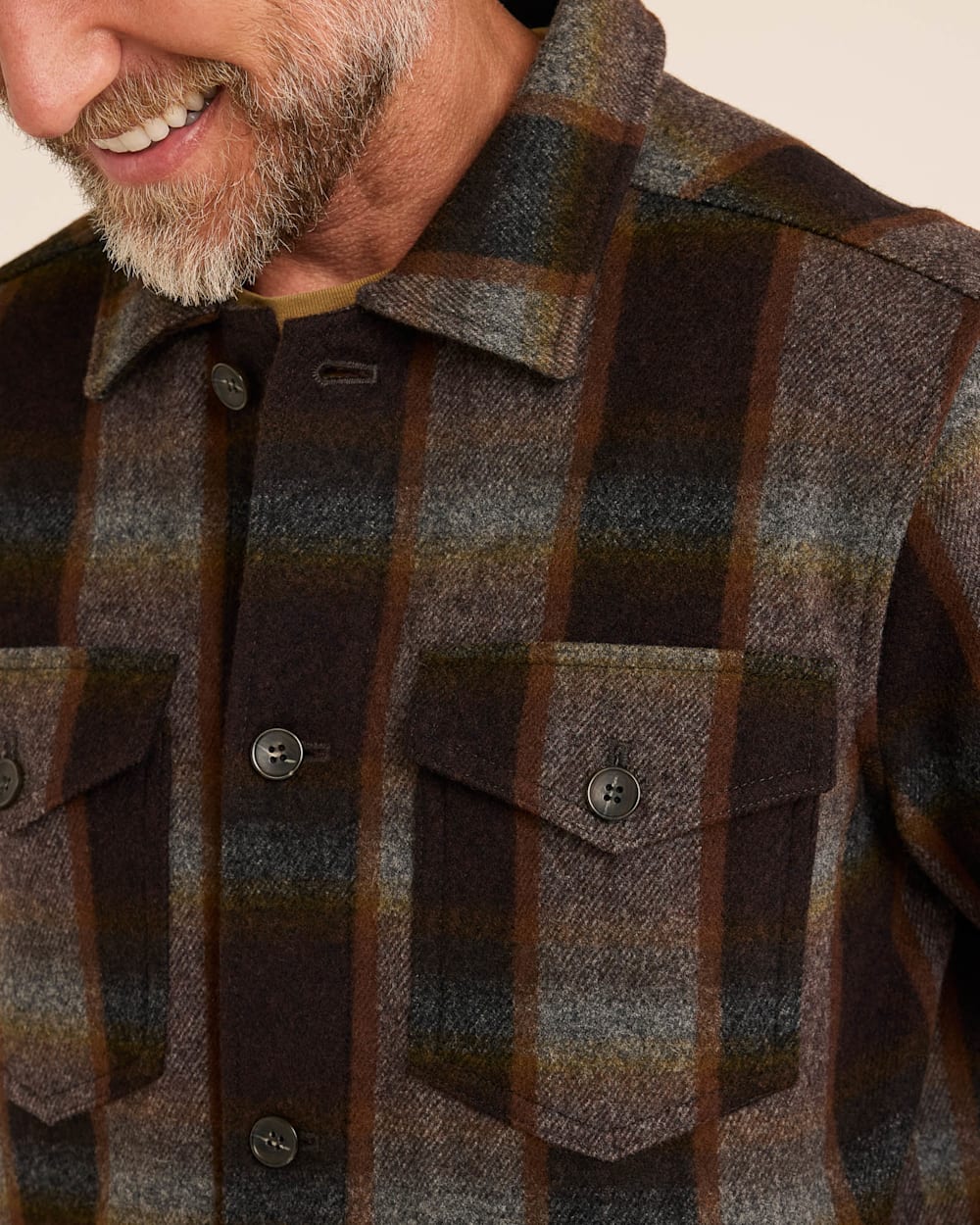 MEN'S PLAID WOOL LAWSON COAT