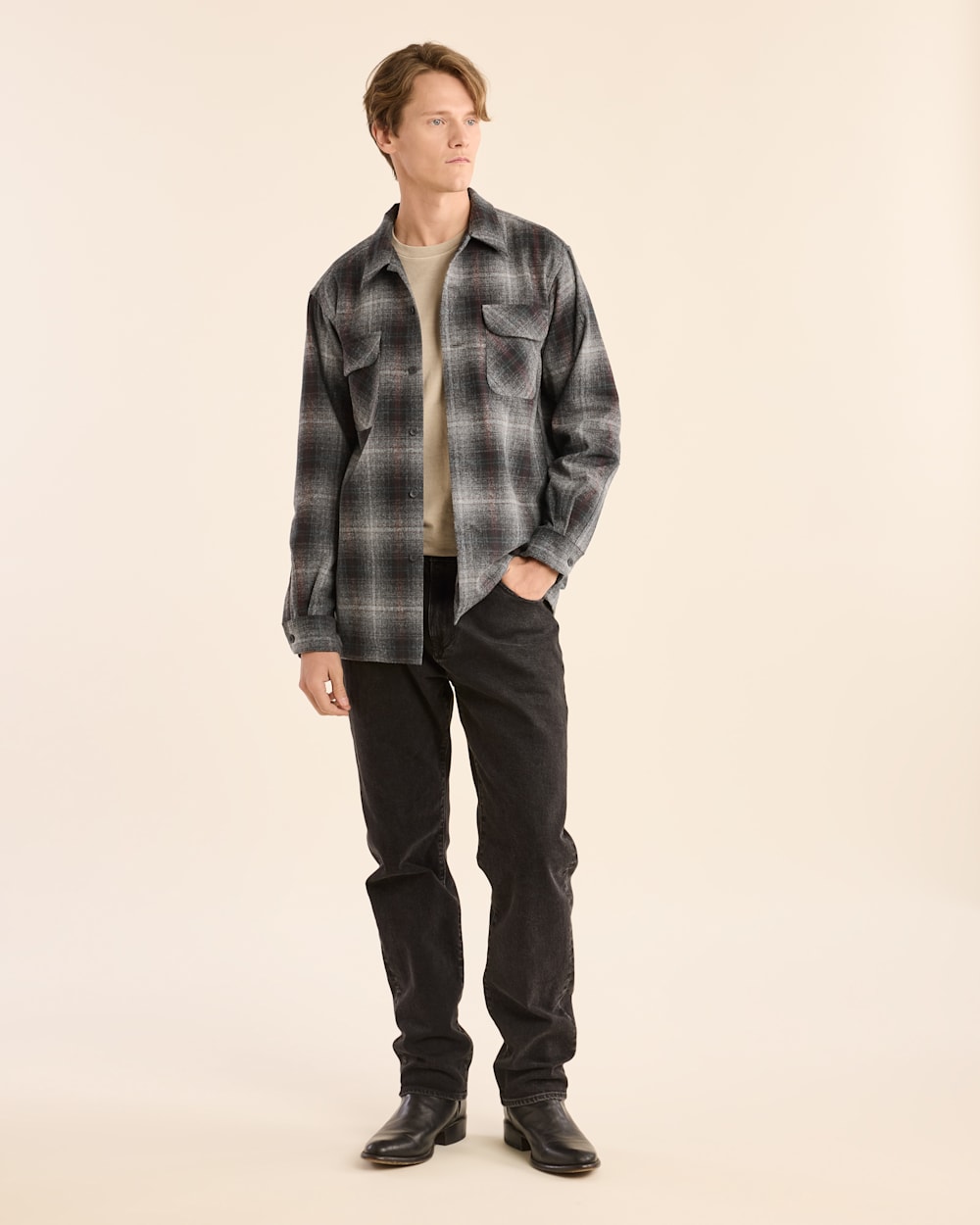 MEN'S PLAID BOARD SHIRT
