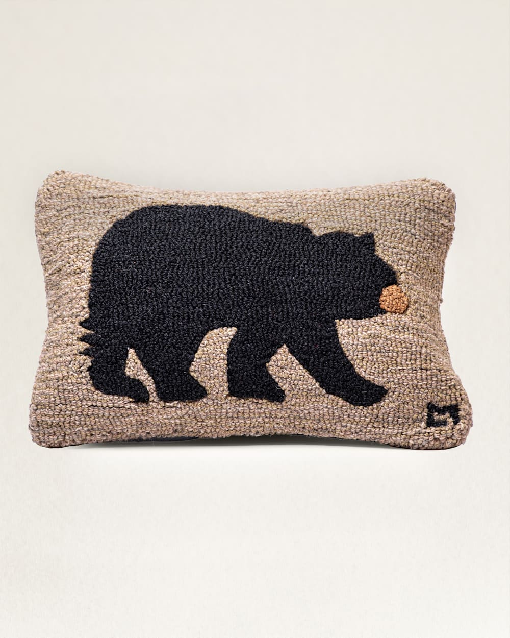 BEAR HOOKED LARGE LUMBAR PILLOW