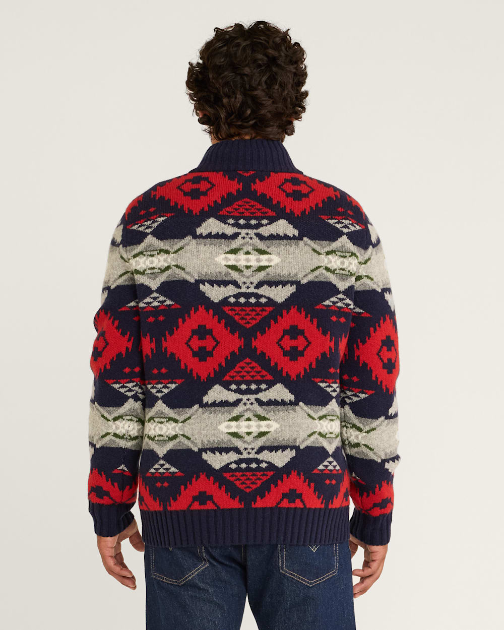 MEN'S NEHALEM QUARTER ZIP LAMBSWOOL SWEATER