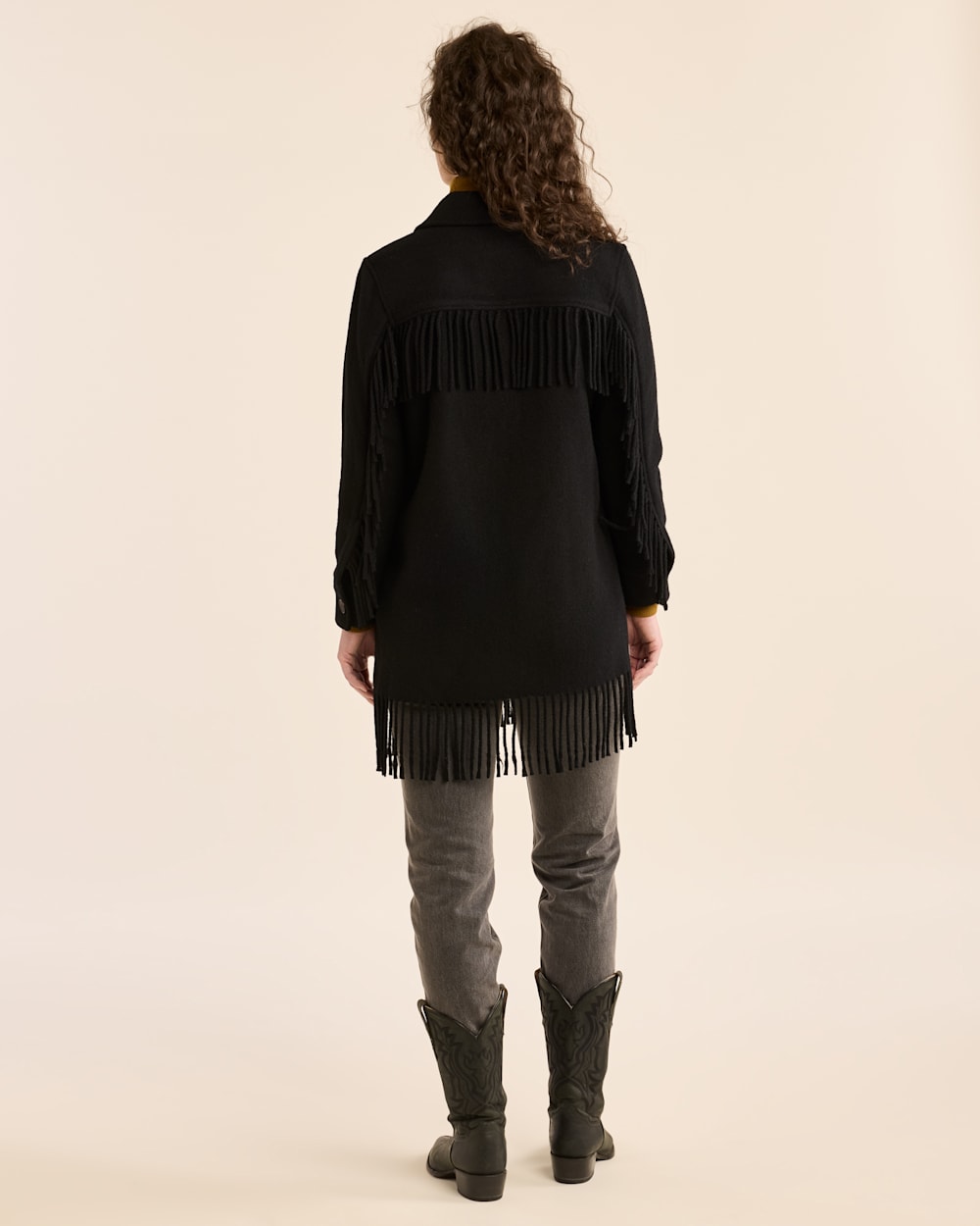 WOMEN'S JOLENE WOOL FRINGED JACKET