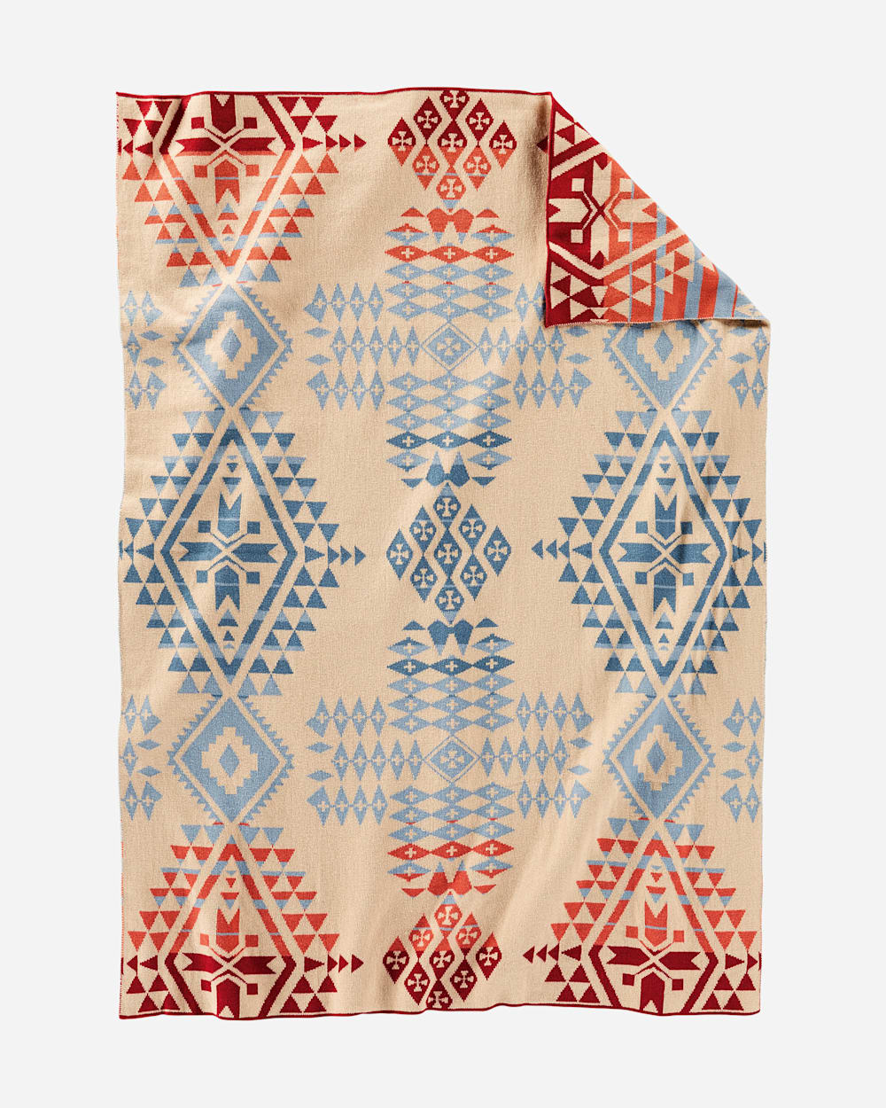 KNIT BABY BLANKET WITH BEANIE