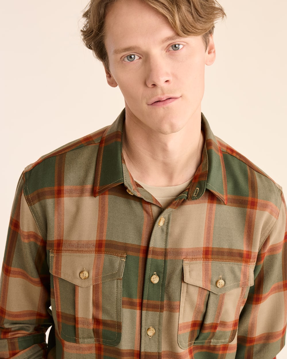 MEN'S PLAID HARRISON MERINO SHIRT