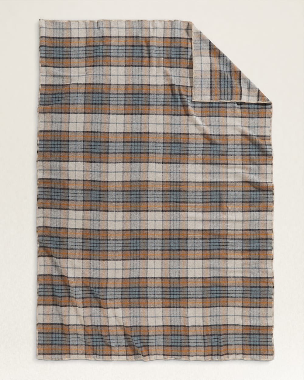 ECO-WISE WOOL PLAID/STRIPE BLANKET