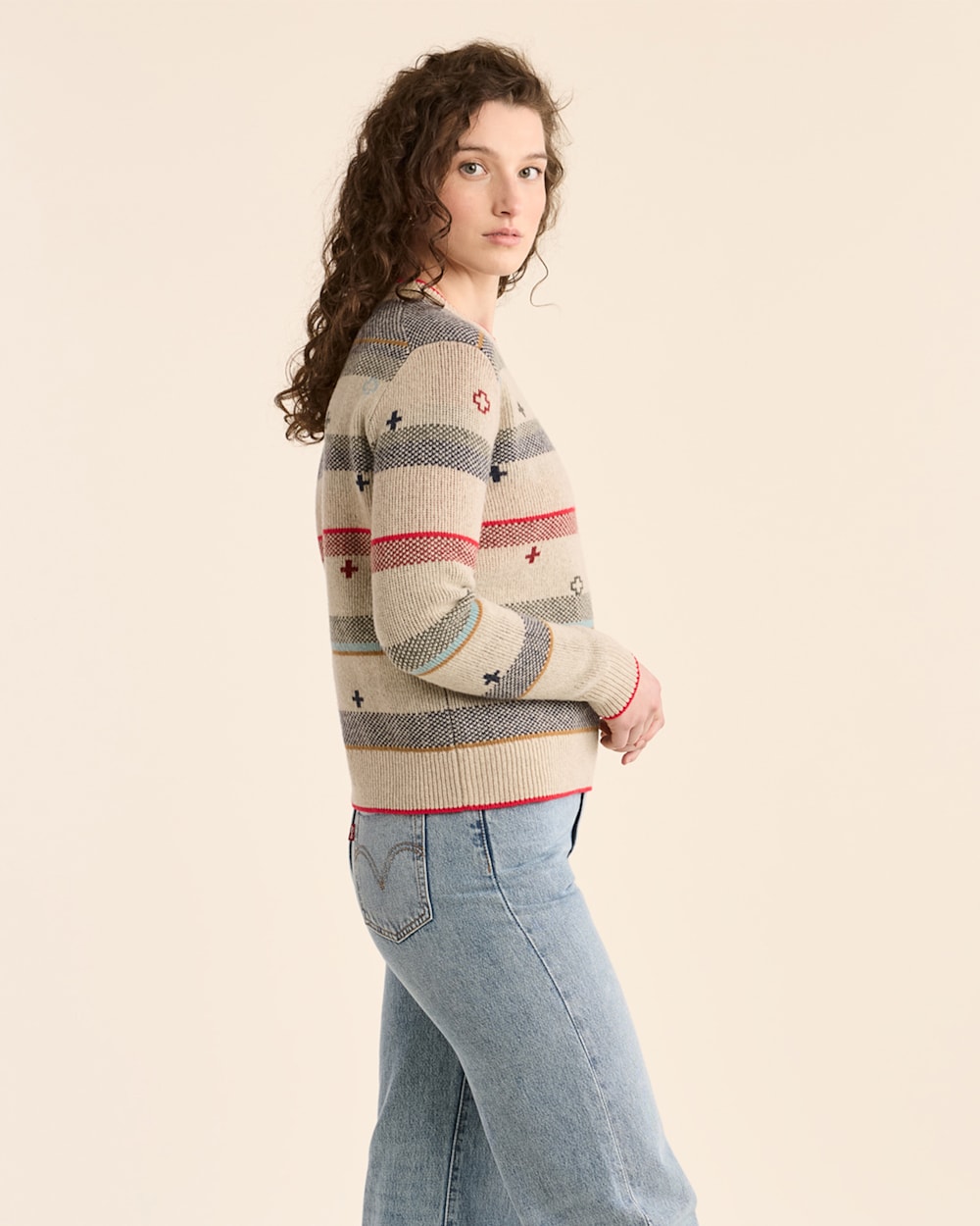 WOMEN'S BRIDGER STRIPE MERINO SWEATER