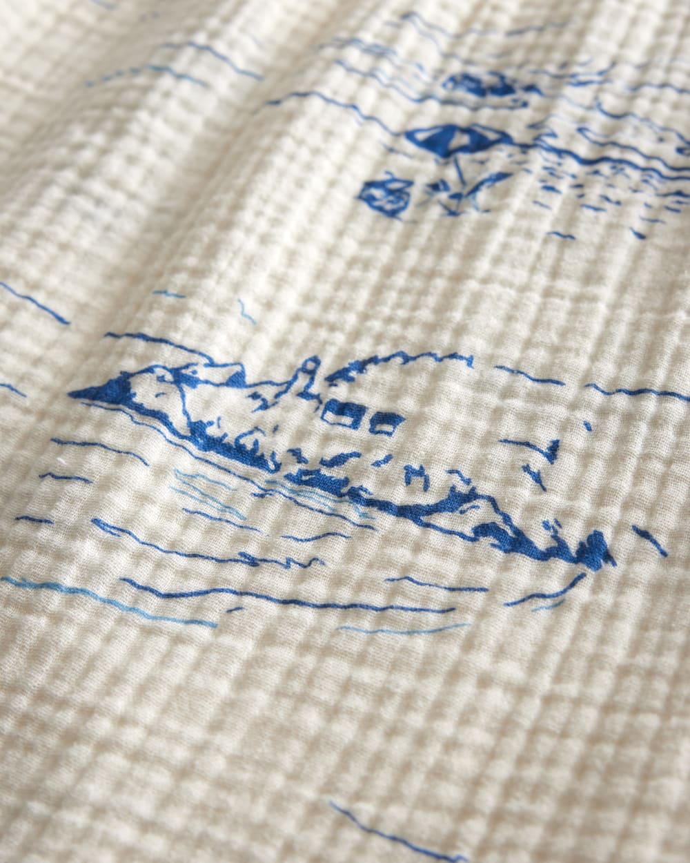 WOMEN'S BUTTON-UP COTTON GAUZE SHIRT