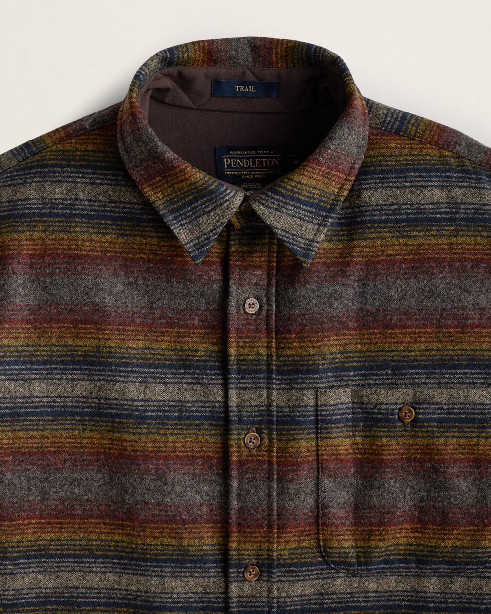MEN'S STRIPE ELBOW-PATCH TRAIL SHIRT