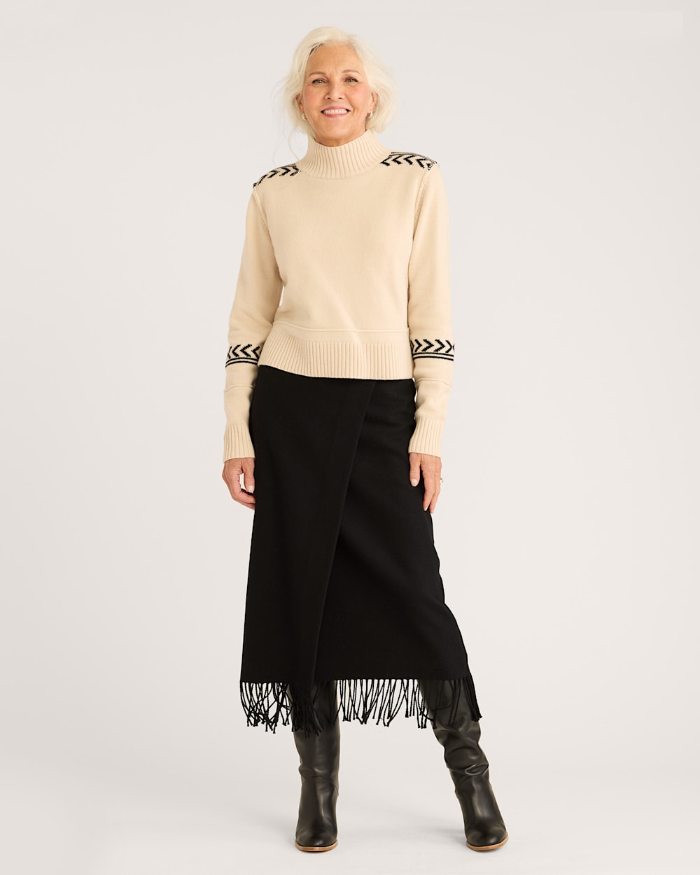 WOMEN'S VINTAGE MOCKNECK MERINO PULLOVER