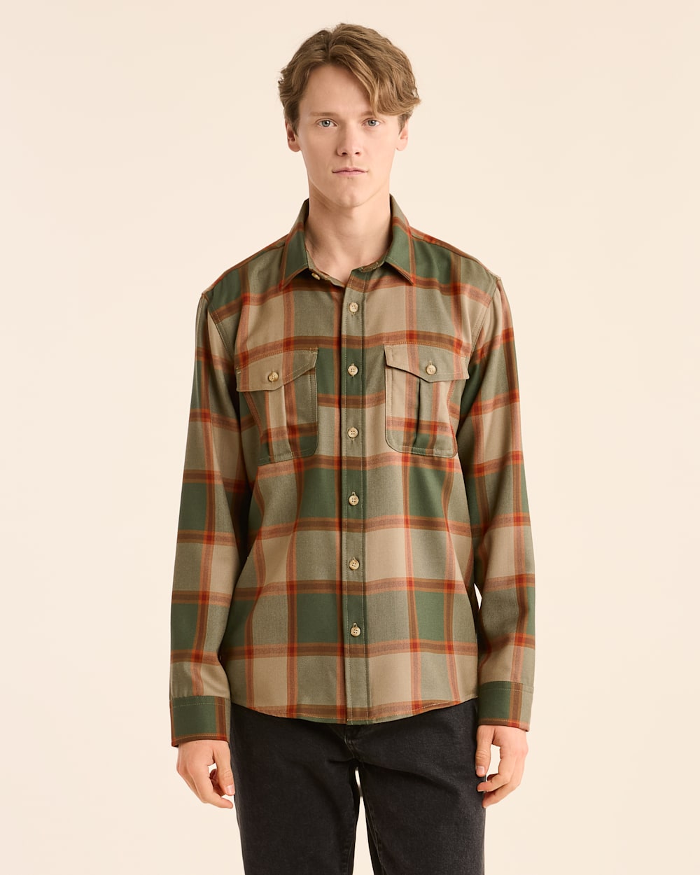 MEN'S PLAID HARRISON MERINO SHIRT