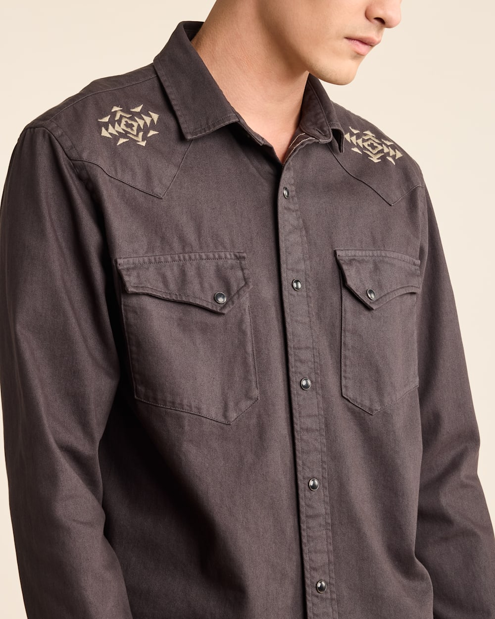 MEN'S CHANDLER EMBROIDERED DENIM SHIRT