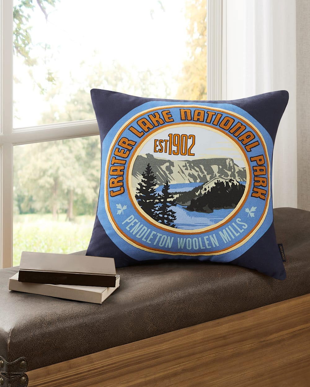 CRATER LAKE NATIONAL PARK PATCH PILLOW