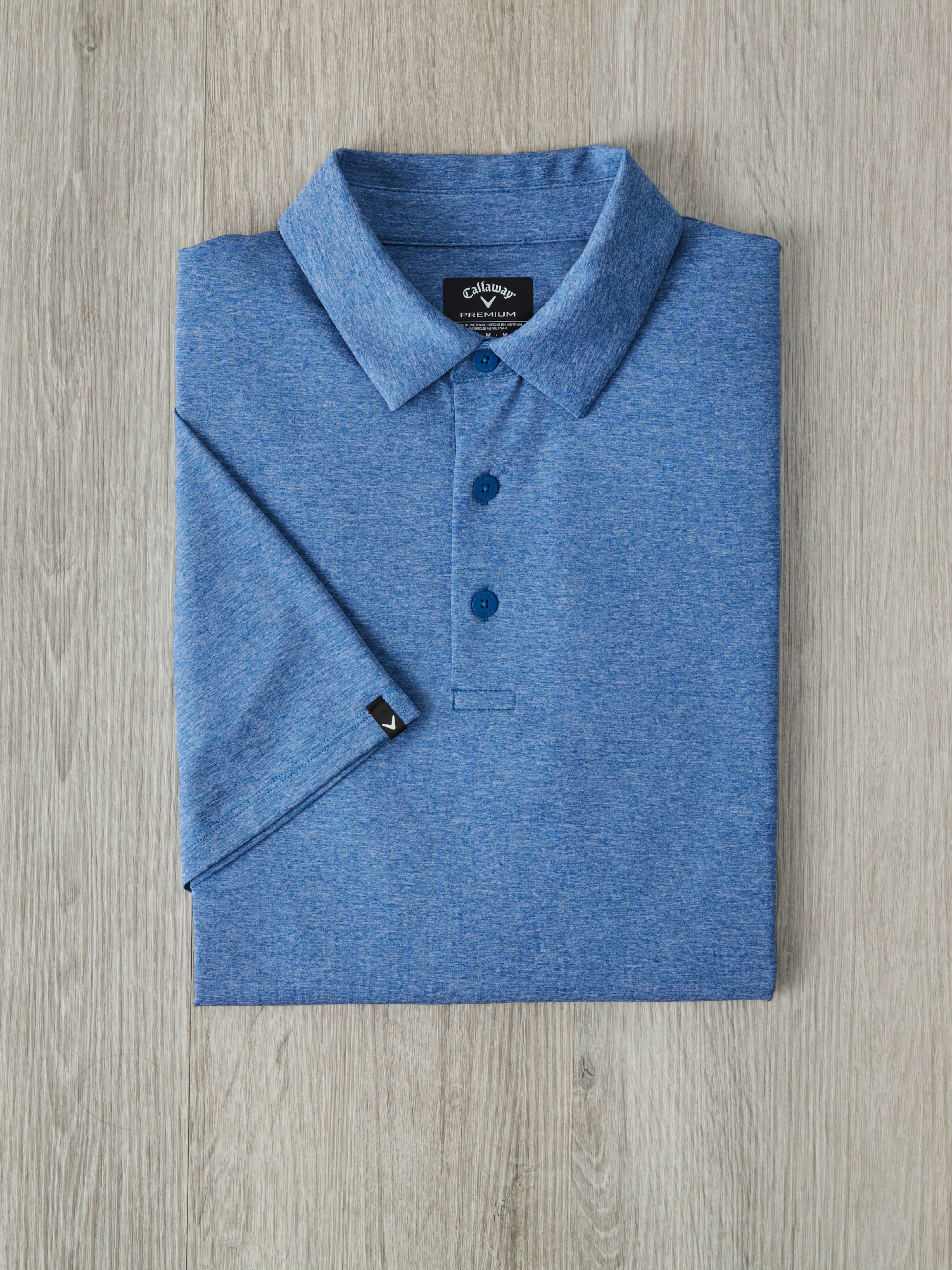 Mens Premium Heather Soft Touch Golf Polo