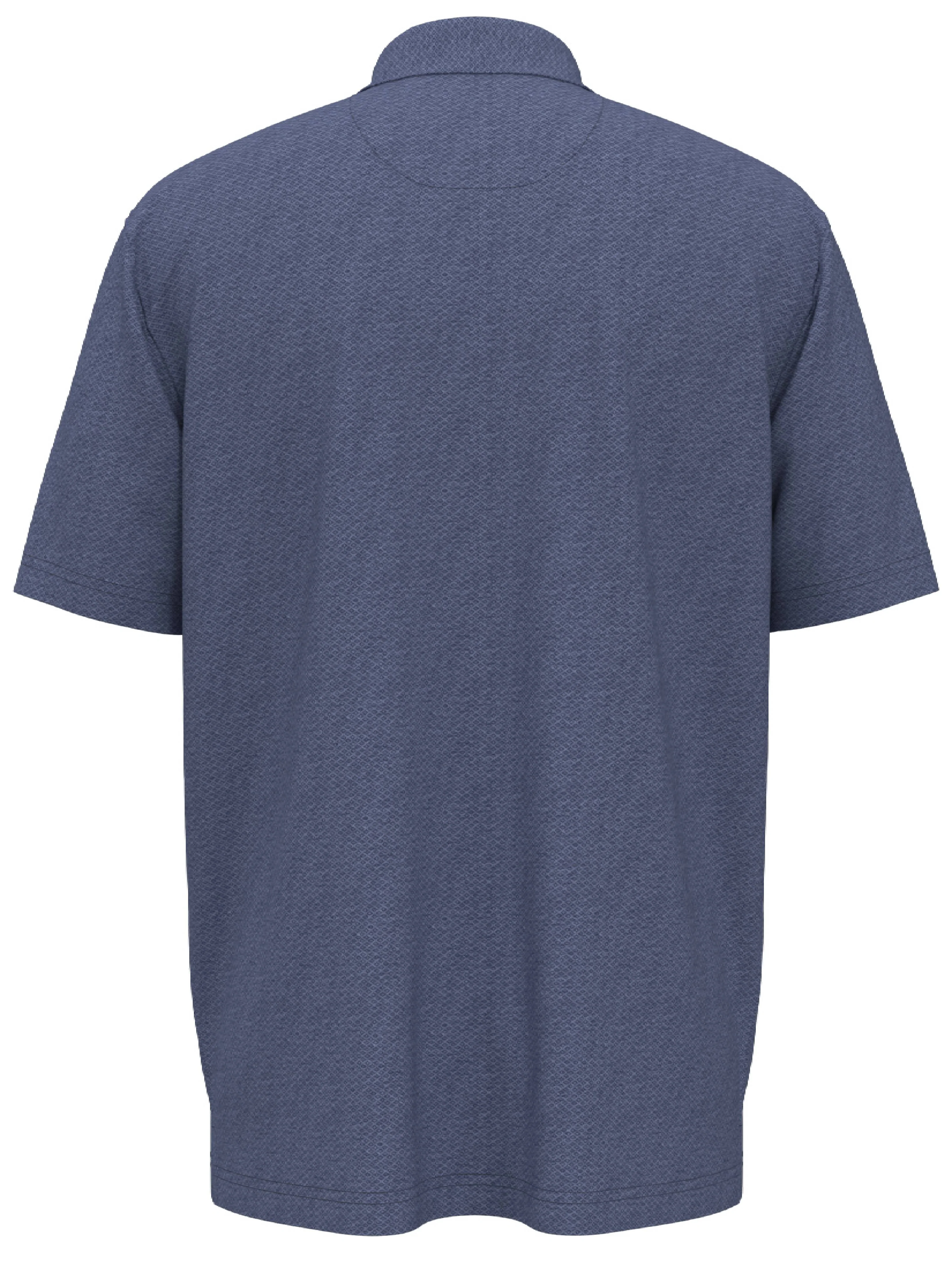 Big & Tall Heather Geo Print Golf Polo