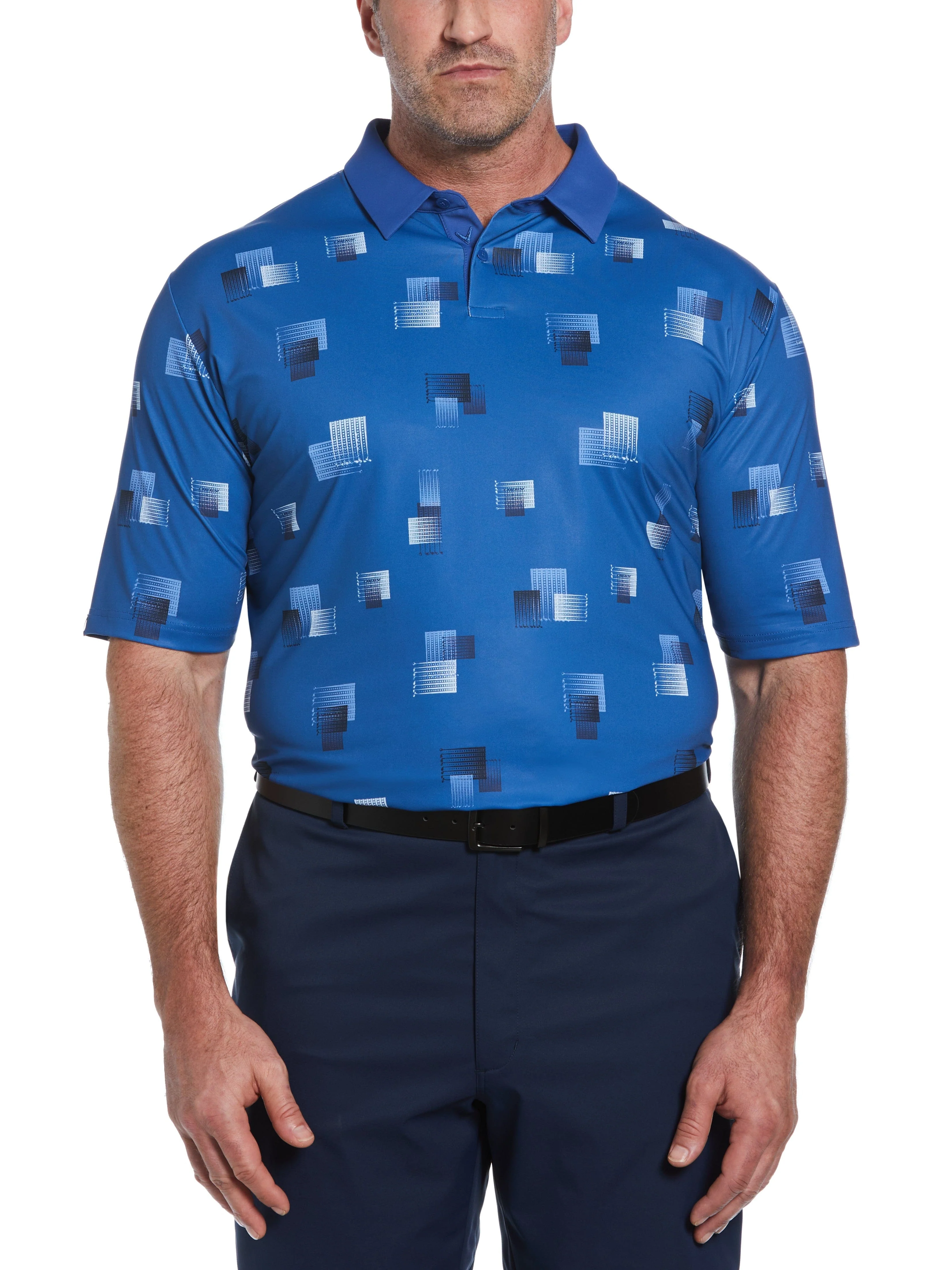 Big & Tall 8 Essential Clubs Print Golf Polo