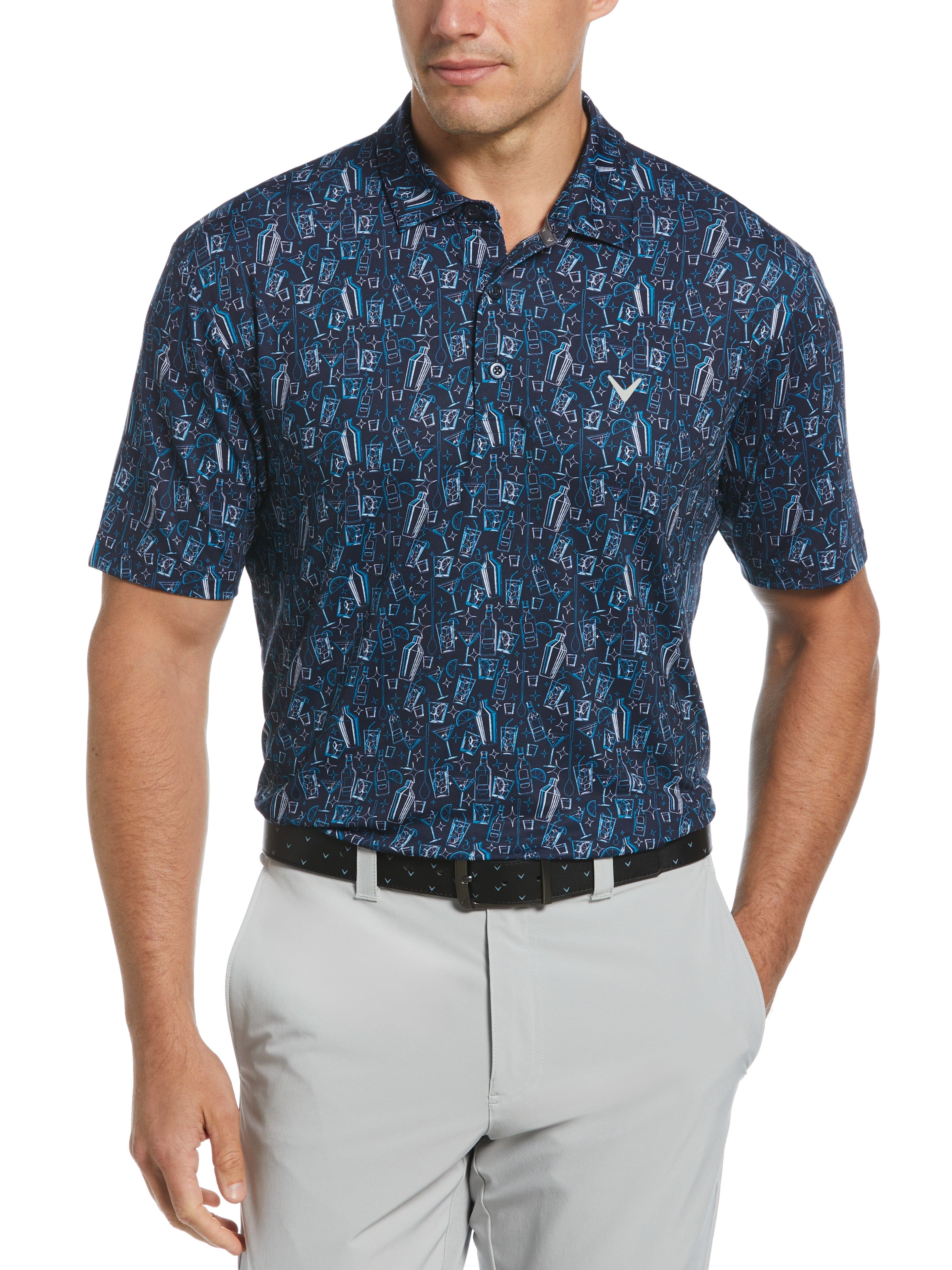 Mens Linear Cocktail Polo