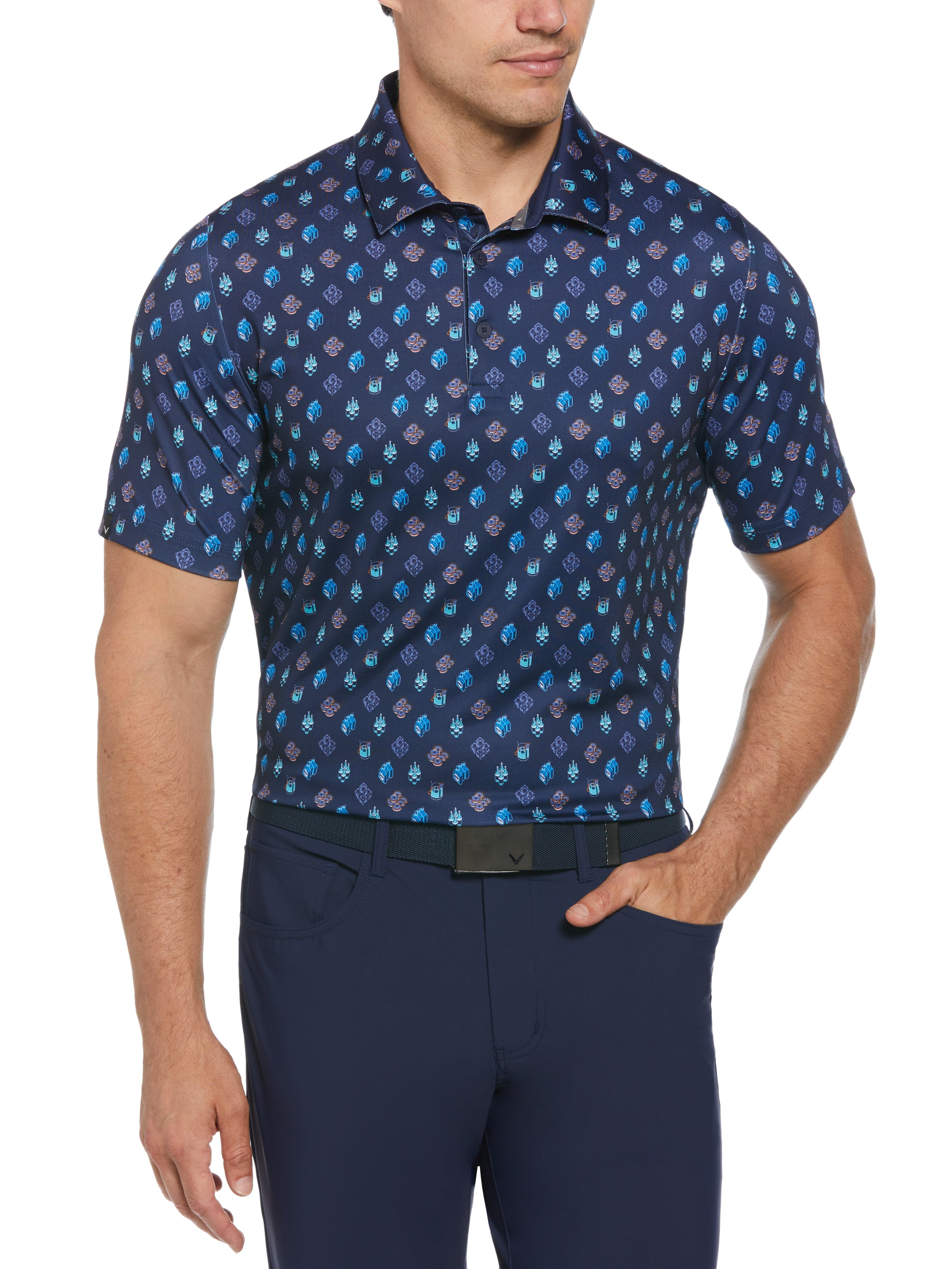 Big & Tall Negroni Print Golf Polo