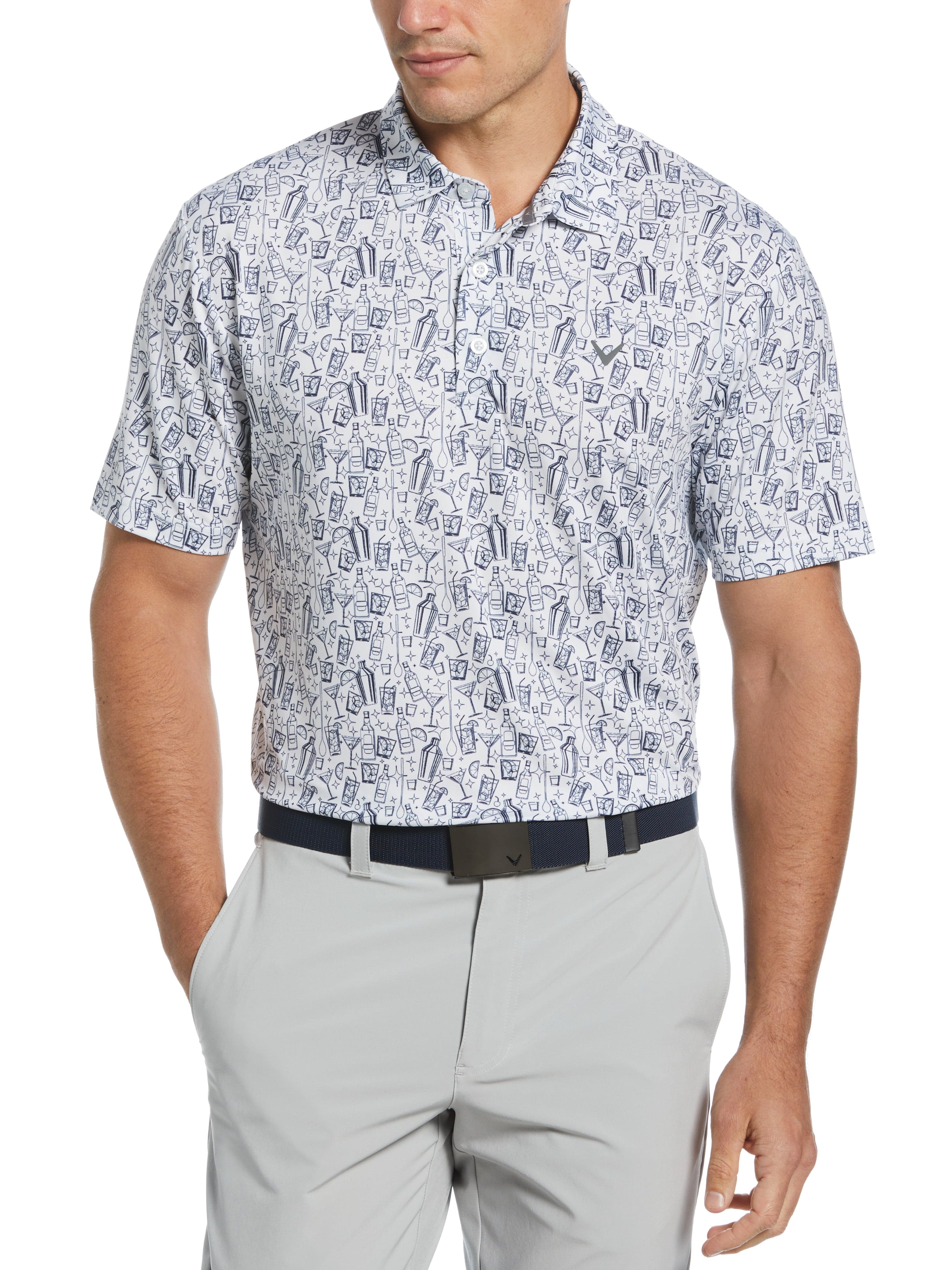 Mens Linear Cocktail Polo