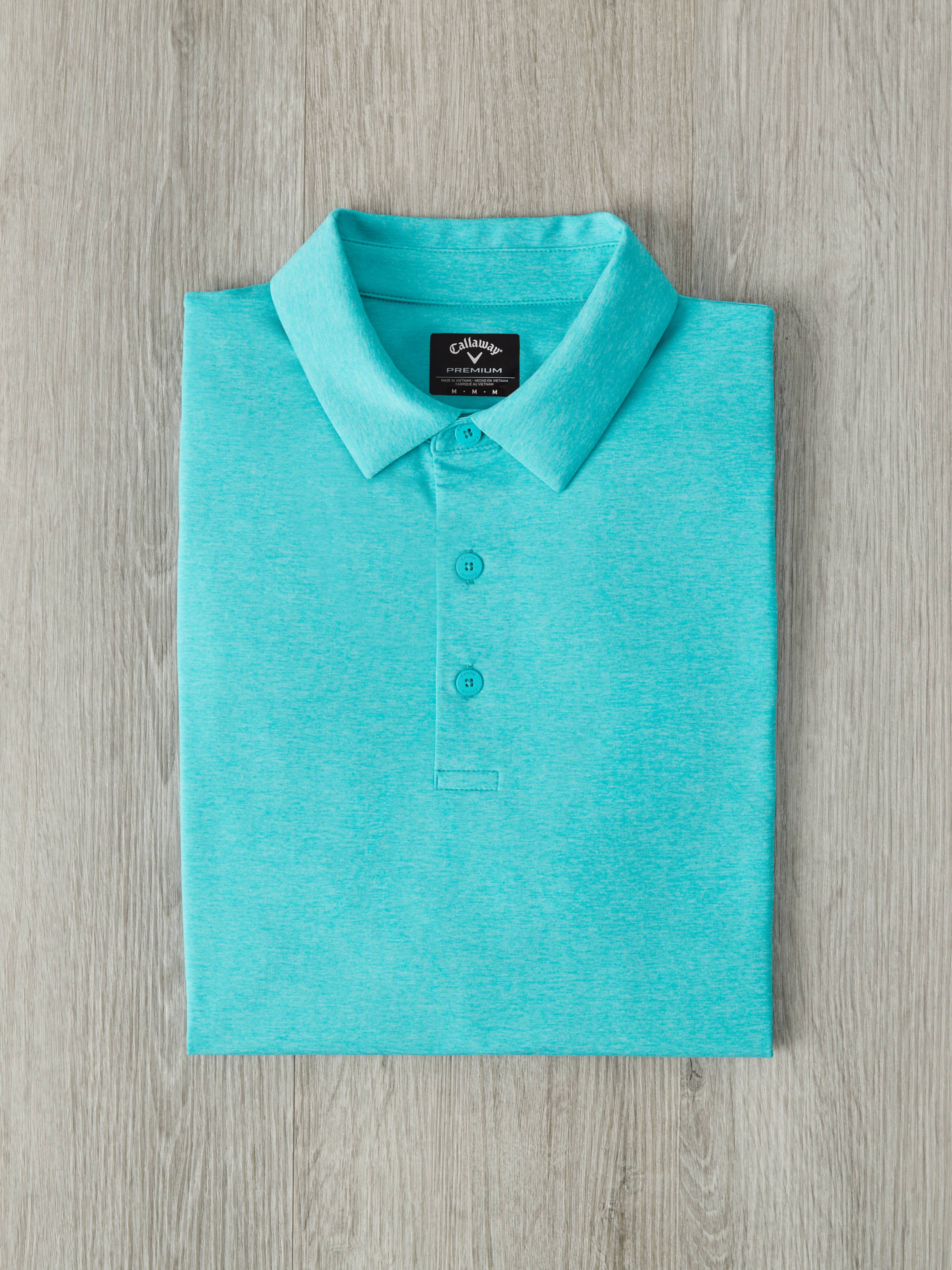 Mens Premium Heather Soft Touch Golf Polo