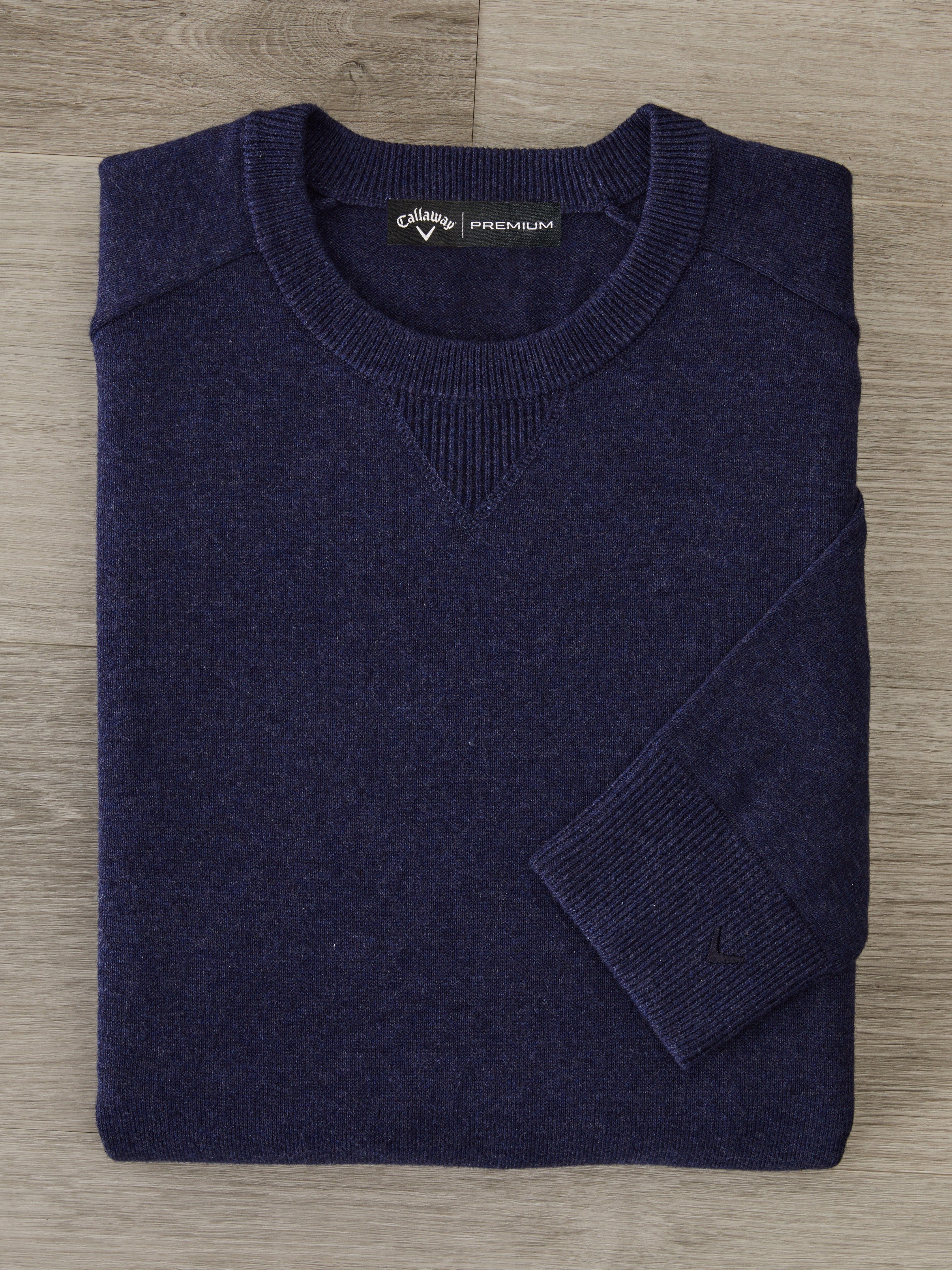 Mens Premium Crew Neck Golf Sweater